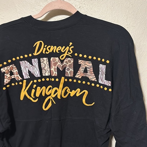 Walt Disney World Animal Kingdom spirit jersey black leopard print Size XS - Picture 6 of 7